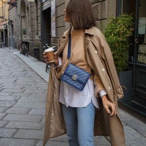 [ SOLD ]  JW PEI Women's FEI Mini Flap Crossbody - Navy